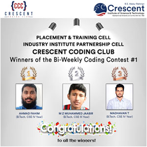 Bi - Weekly Coding Contest #1  Winners